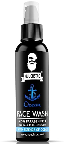 Muuchstac Ocean Face Wash: Acne-Fighting, Skin-Brightening Cleanser for Men