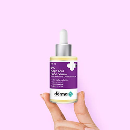 Derma Co 2% Kojic Acid Serum: Brighten Dark Spots, Reduce Pigmentation