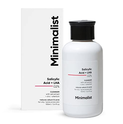 Salicylic Acid Face Wash for Oily Skin - Minimalist, Anti-Acne, Sulfate-Free