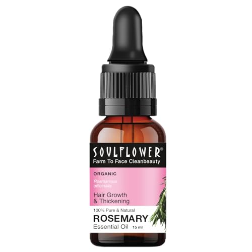 Rosemary Essential Oil for Hair Growth & Fall Control - Organic, Clinically Tested, 15ml