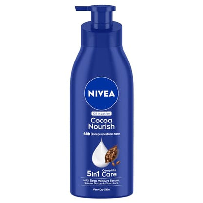 NIVEA Cocoa Nourish 400ml: Intense Moisture Body Lotion