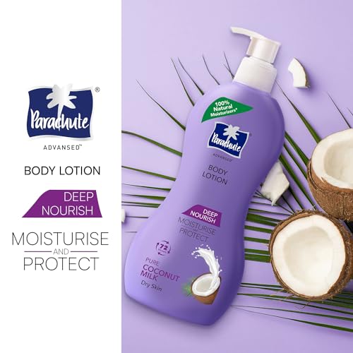 Parachute Advansed Deep Nourish Body Lotion - 72h Hydration, Coconut Milk, Dry Skin