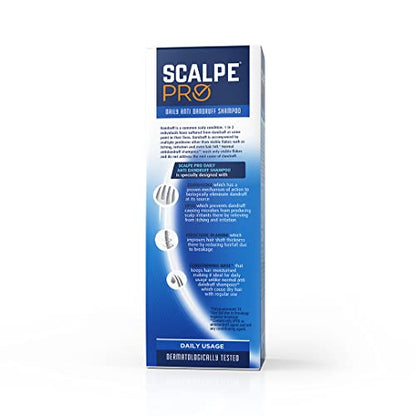 Scalpe Pro Anti-Dandruff Shampoo: Climbazole & ZPTO for Flak-Free, Itch-Free Hair