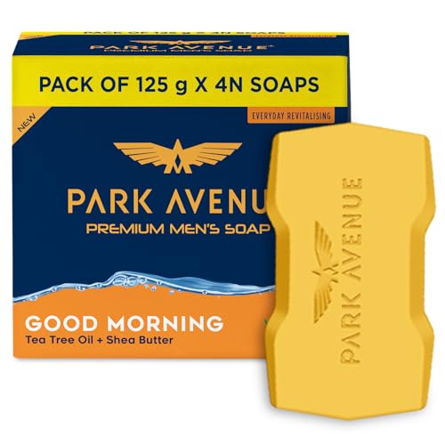 Park Avenue Premium Men's Tea Tree & Shea Butter Soap - 4 Pack