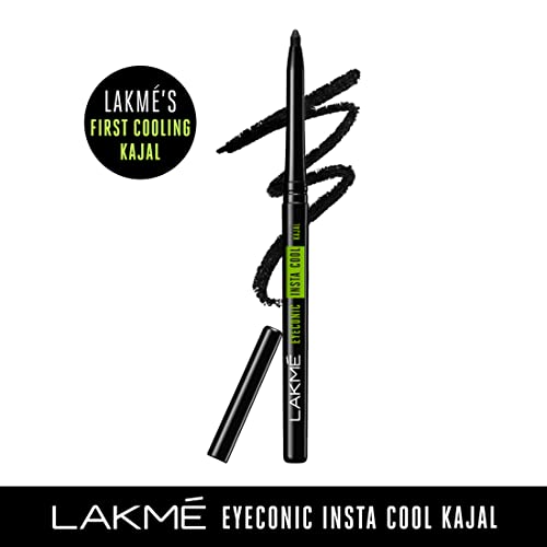 Lakmé Eyeconic Insta Cool Kajal: Waterproof, Smudge-Proof Kajal with Cucumber Extract