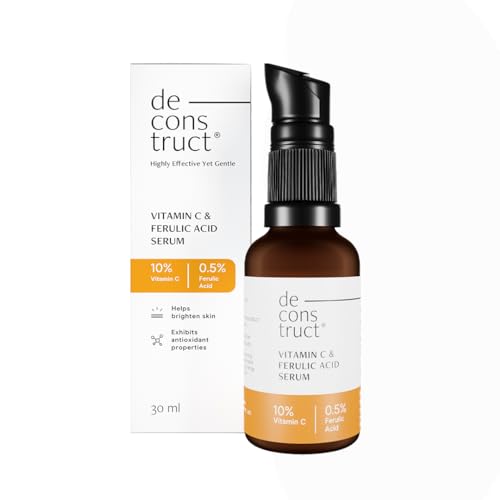 10% Vitamin C Face Serum with Ferulic Acid - Brightening, Antioxidants, Suitable for All Skin Types