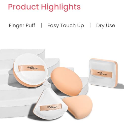 Earth Rhythm Triangle Makeup Puff: Ultra Soft, Smooth Coverage, Travel-Friendly