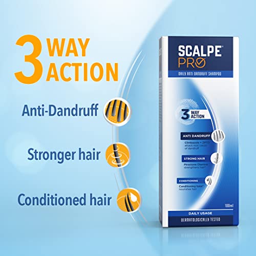 Scalpe Pro Anti-Dandruff Shampoo: Climbazole & ZPTO for Flak-Free, Itch-Free Hair