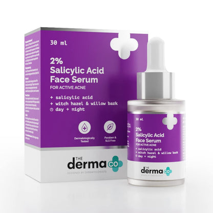 Derma Co 2% Salicylic Acid Serum: Acne-Fighting BHA for Oily Skin