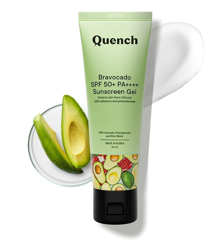 Quench Vitamin E SPF 50+ Sunscreen - Lightweight, Non-Greasy, No White Cast