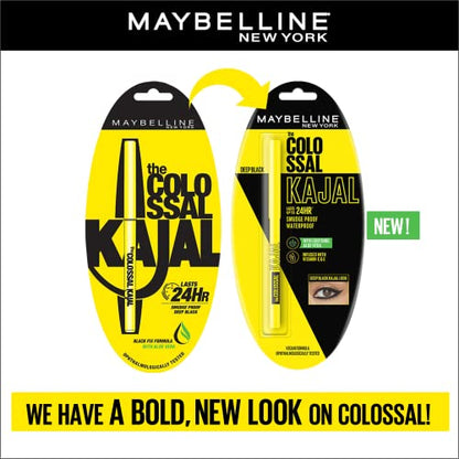 Maybelline Colossal Kajal: Intense Black, Waterproof, 24-Hour Wear