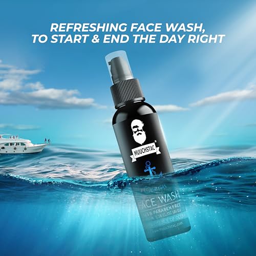 Muuchstac Ocean Face Wash: Acne-Fighting, Skin-Brightening Cleanser for Men