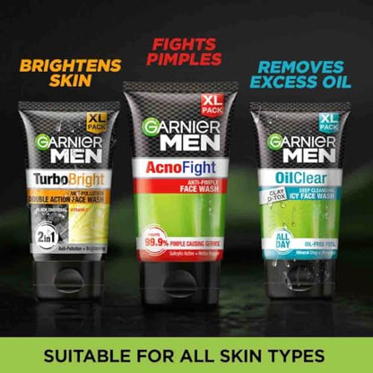 Garnier Men Acno Fight Anti-Pimple Face Wash with Salicylic Acid