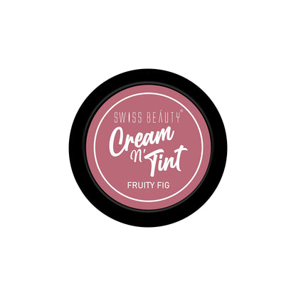 Swiss Beauty 3-in-1 Lip, Eye, & Cheek Cream Tint - Fruity Fig