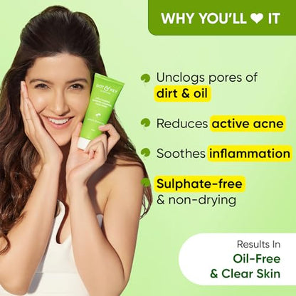 Dot & Key CICA Face Wash: 2% Salicylic Acid, Green Tea | Acne, Oil, Sensitive Skin