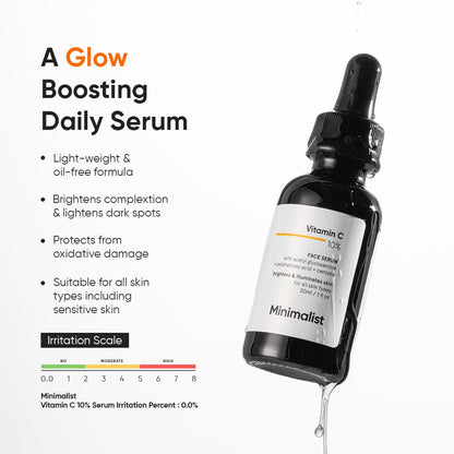 Brightening Vitamin C Serum for Sensitive Skin - Non-Irritating, Non-Sticky