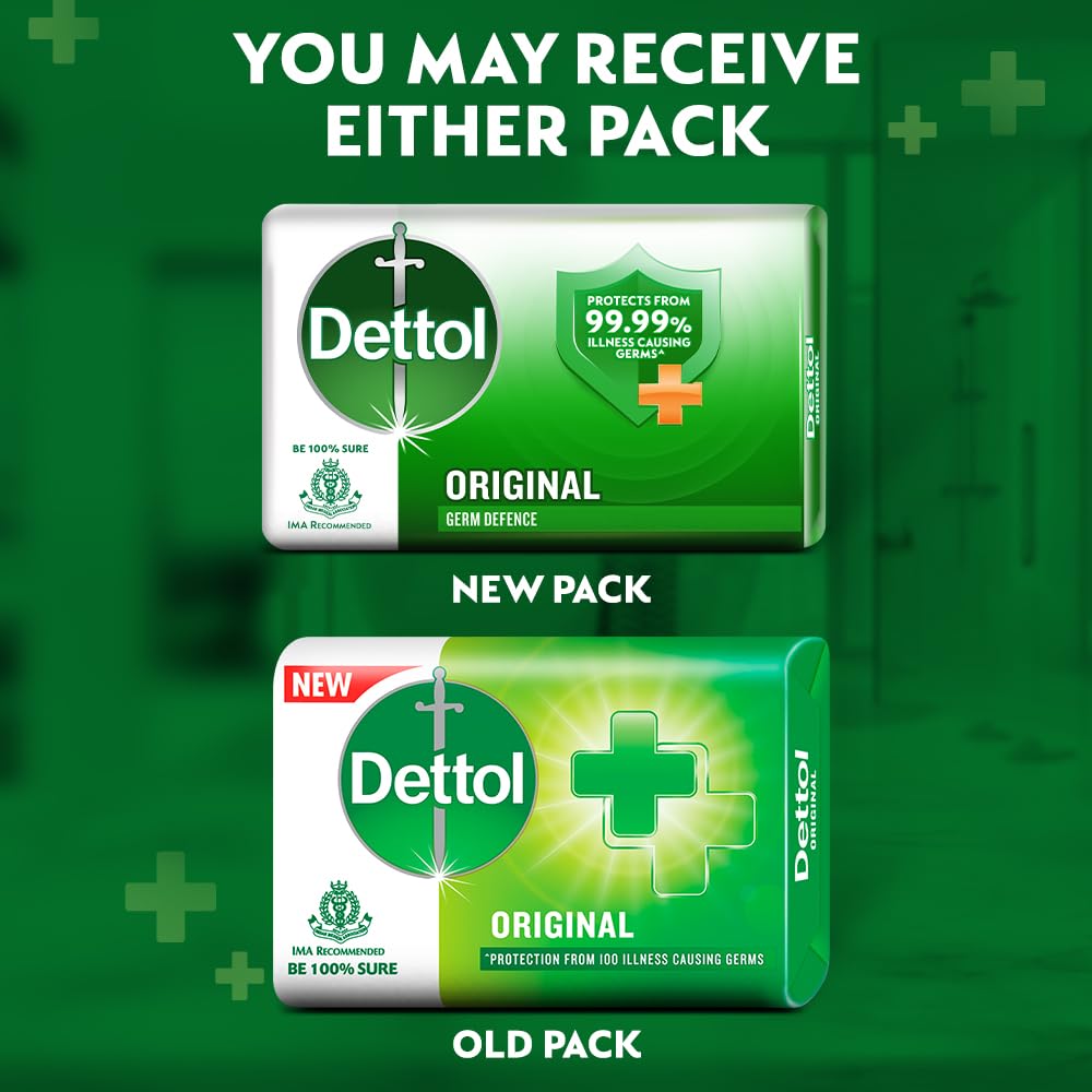 Dettol Original Antibacterial Soap Bar - 5 Pack (750g)