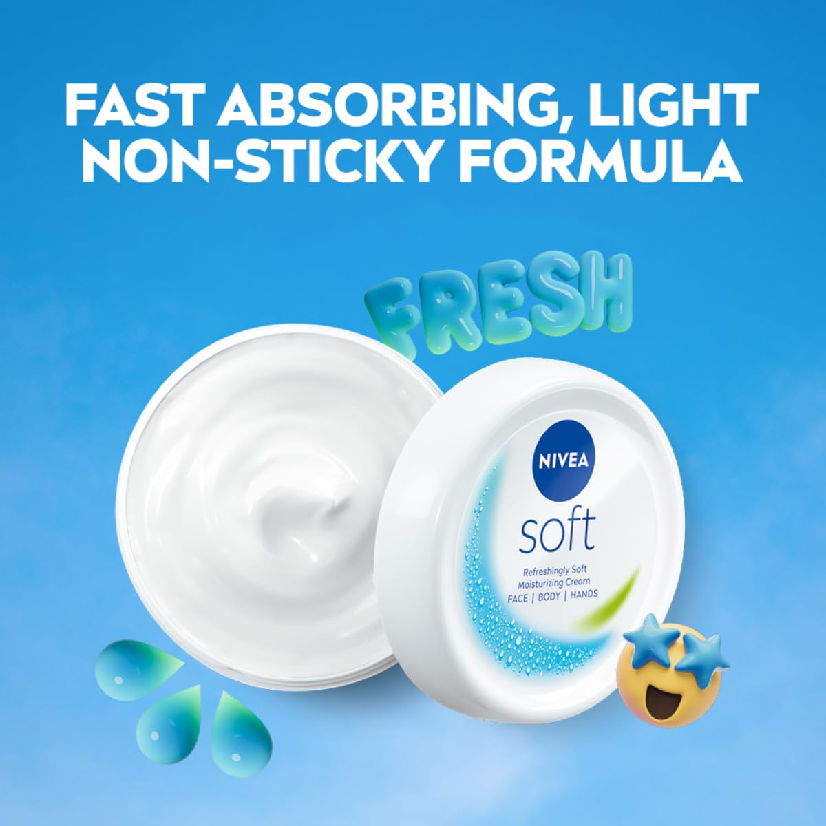 NIVEA Soft Light Moisturizer: Non-Greasy Hydration for Face, Hands, & Body