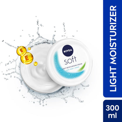 NIVEA Soft Light Moisturizer: Non-Greasy Hydration for Face, Hands, & Body