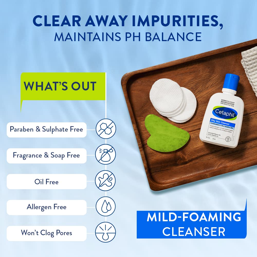 Cetaphil Daily Foaming Cleanser for Oily Acne-Prone Skin