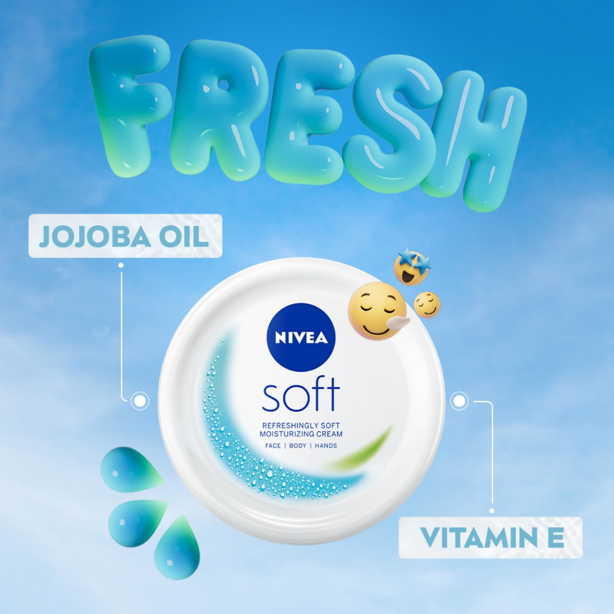 NIVEA Soft Light Moisturizer: Non-Greasy Hydration for Face, Hands, & Body