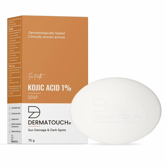 Dermatouch Kojic Acid & Glutathione Soap: Brightens & Protects Skin