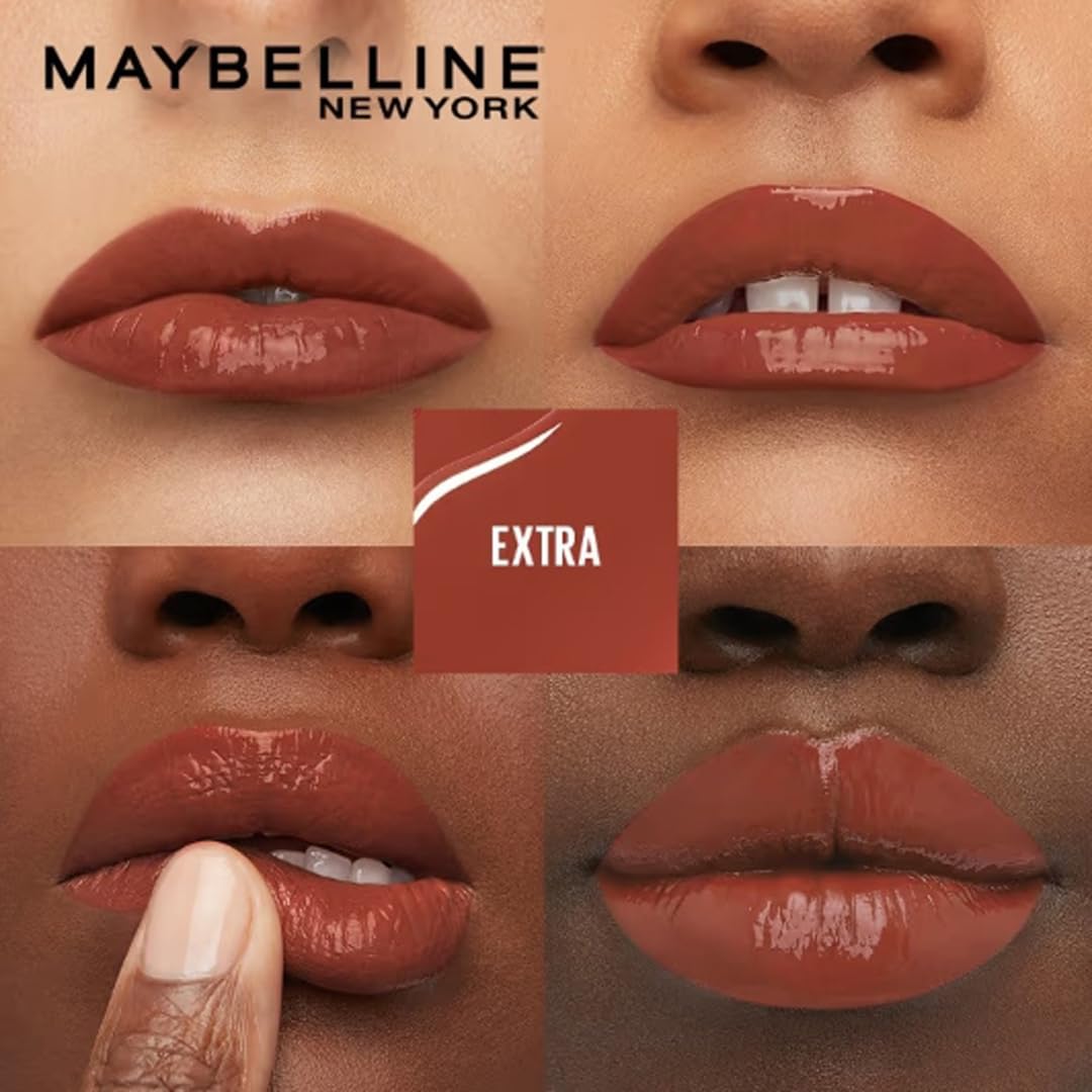 Maybelline Superstay Vinyl Ink 16HR Liquid Lipstick - Extra Shine, Long-Lasting Color