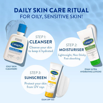 Cetaphil Daily Foaming Cleanser for Oily Acne-Prone Skin