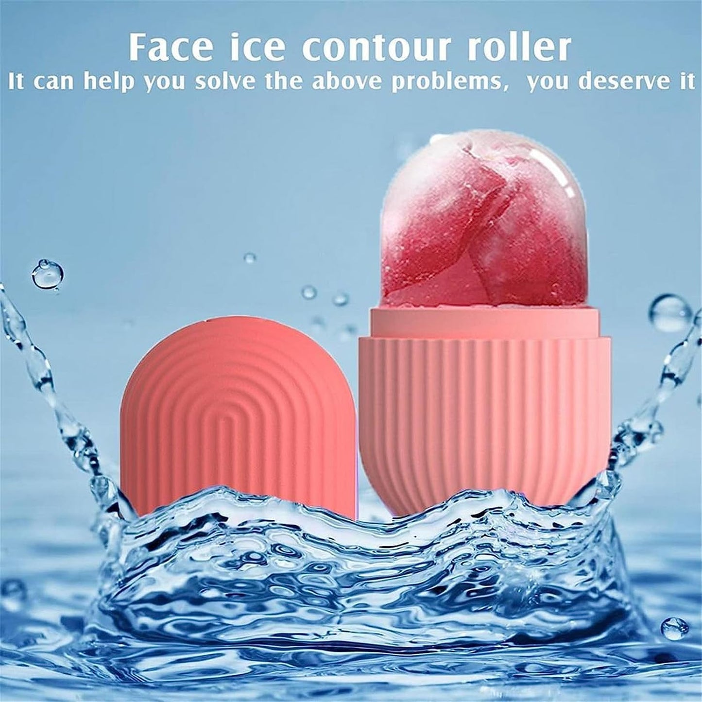 RIXTEC Ice Roller: Cool, Calm, & Glow - Reduce Puffiness & Enhance Skin