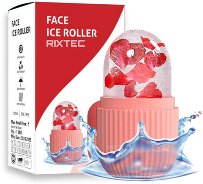 RIXTEC Ice Roller: Cool, Calm, & Glow - Reduce Puffiness & Enhance Skin